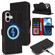 iPhone 15 Pro Genuine Leather Card Wallet MagSafe Phone Case - Litchi Black