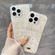 iPhone 15 Pro Gold Foil Pearl Bow TPU Phone Case - Pearl