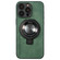 iPhone 15 Pro i.Crystal Lambskin Fulcrum Support Phone Case - Green