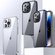 iPhone 15 Pro Ice Crystal Transparent PC + TPU Phone Case - Grey