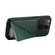 iPhone 15 Pro Imitation Crocodile Leather Back Phone Case with Holder - Green