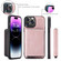 iPhone 15 Pro JEEHOOD Magnetic Zipper Wallet Leather Phone Case - Pink