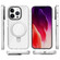 iPhone 15 Pro Kingsteel Wolf MagSafe Holder Transparent Phone Case - White