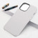 iPhone 15 Pro Lamb Grain PU Back Cover Phone Case - White