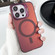 iPhone 15 Pro Lens Holder MagSafe PC Hybrid TPU Phone Case - Red