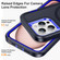 iPhone 15 Pro Life Waterproof Rugged MagSafe Magnetic Phone Case - Dark Blue+Royal Blue