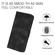 iPhone 15 Pro Line Pattern Skin Feel Leather Phone Case - Black