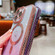 iPhone 15 Pro Loves Gradient Glitter Carbon Fiber Magsafe TPU Phone Case - Purple
