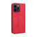 iPhone 15 Pro Magnetic Buckle Retro Texture Leather Phone Case - Red
