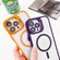 iPhone 15 Pro MagSafe Acrylic Hybrid TPU Holder Phone Case with Lens film - Green