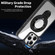 iPhone 15 Pro MagSafe Acrylic Hybrid TPU Phone Case with Holder - Grey
