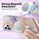 iPhone 15 Pro Marble Pattern Dual-side IMD Magsafe TPU Phone Case - White Marble