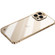 iPhone 15 Pro Metal Frame Frosted PC Shockproof Phone Case - Gold