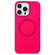 iPhone 15 Pro Metal Frame Liquid Silicone MagSafe Phone Case - Rose Red