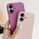iPhone 15 Pro Metal Liquid Silicone Skin Feel Phone Case - Pink