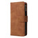 iPhone 15 Pro Multifunctional Multi-Card Wallet Phone Leather Case - Brown