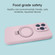 iPhone 15 Pro Precision Hole Liquid Silicone MagSafe Metal Ring Holder Phone Case - Pink