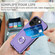 iPhone 15 Pro R20 Ring Card Holder Phone Case - Purple