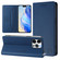 iPhone 15 Pro RC01 Dual-Folded Magnetic Suction RFID Leather Phone Case - Dark Blue