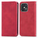 iPhone 15 Pro Retro Skin Feel Magnetic Flip Leather Phone Case - Red