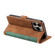 iPhone 15 Pro Retro Splicing Horizontal Flip Leather Phone Case - Green