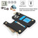 iPhone 15 Pro RFlD Anti-theft Double Buckle Ring Zipper Card Phone Case - Black
