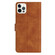 iPhone 15 Pro Seven Butterflies Embossed Leather Phone Case - Brown