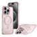 iPhone 15 Pro Shiny Shield MagSafe Lens Holder Phone Case - Pink