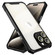 iPhone 15 Pro Shockproof Acrylic Phone Case with Lens Glass Film - Black