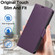 iPhone 15 Pro Side Buckle RFID Anti-theft Leather Phone Case - Dark Purple