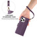 iPhone 15 Pro Side Buckle RFID Anti-theft Leather Phone Case - Dark Purple