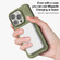 iPhone 15 Pro Skin Feel Denim Leather MagSafe Phone Case - Carmine