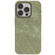 iPhone 15 Pro Skin Feel Denim Leather MagSafe Phone Case - Khaki Green