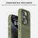 iPhone 15 Pro Skin Feel Denim Leather MagSafe Phone Case - Khaki Green
