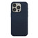 iPhone 15 Pro Skin Feel Leather Texture MagSafe Magnetic Phone Case - Navy Blue