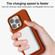 iPhone 15 Pro Skin Feel Leather Texture MagSafe Magnetic Phone Case - Navy Blue