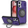 iPhone 15 Pro Sliding Camshield TPU Hybrid PC Magnetic Holder Phone Case - Purple