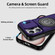 iPhone 15 Pro Sliding Camshield TPU Hybrid PC Magnetic Holder Phone Case - Purple