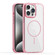 iPhone 15 Pro Star Shield Thin Circle MagSafe Phone Case - Pink