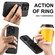 iPhone 15 Pro Suteni G3 Carbon Fiber Leather 360 Rotation Holder MagSafe Phone Case - Black
