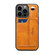 iPhone 15 Pro SUTENI H12 Wrist Strap Leather Back Phone Case with Card Slot - Khaki
