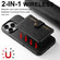 iPhone 15 Pro Suteni H20 Cross-Grain MagSafe Horizontal Card Bag Back Phone Case - Black