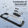 iPhone 15 Pro TPU + PC Lens Protection Phone Case with Ring Holder - Black