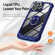 iPhone 15 Pro TPU + PC Lens Protection Phone Case with Ring Holder - Blue