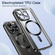 iPhone 15 Pro Transparent Electroplated Magsafe Magnetic TPU Phone Case - Black