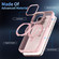 iPhone 15 Pro Transparent MagSafe Magnetic Rotating Holder Phone Case - Dark Green