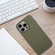 iPhone 15 Pro Wheat MagSafe Magnetic Straw Material + TPU Phone Case - Army Green
