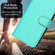 iPhone 15 Pro YX0070 Carbon Fiber Buckle Leather Phone Case with Lanyard - Light Blue