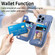 iPhone 15 Pro Zipper Wallet Leather Back Shockproof Phone Case - Blue