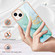 Electroplating Marble Pattern Dual-side IMD TPU Shockproof Phone Case iPhone 15 Plus - Green 003